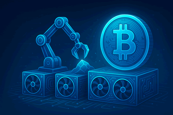 Cryptocurrency Staking Illustration